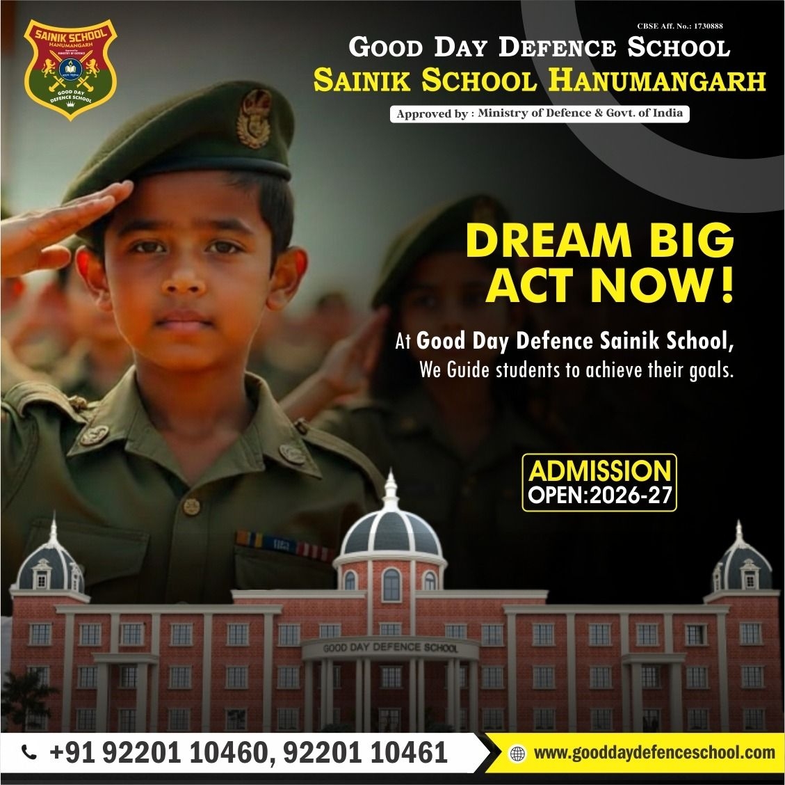 Building Character and Courage at a Leading Defence School for Students in India