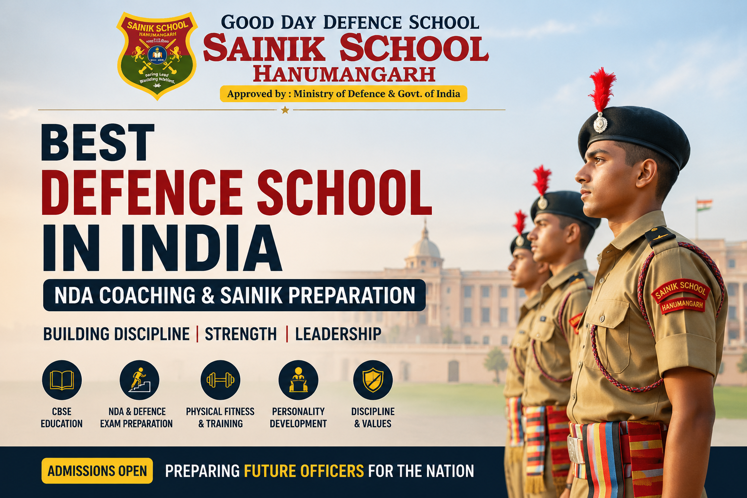Best Defence School in India: Why Good Day Defence School is the Right Choice for Future Officers